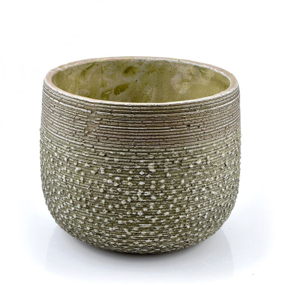 Keramik Übertopf Noale grün D20cm H16cm