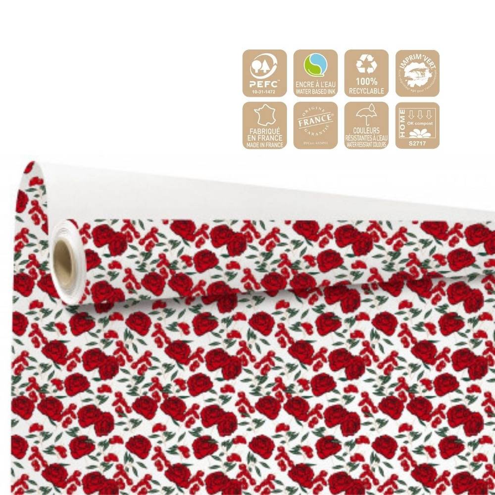 Papier Rolle 80cm Gaby weiss 40m
