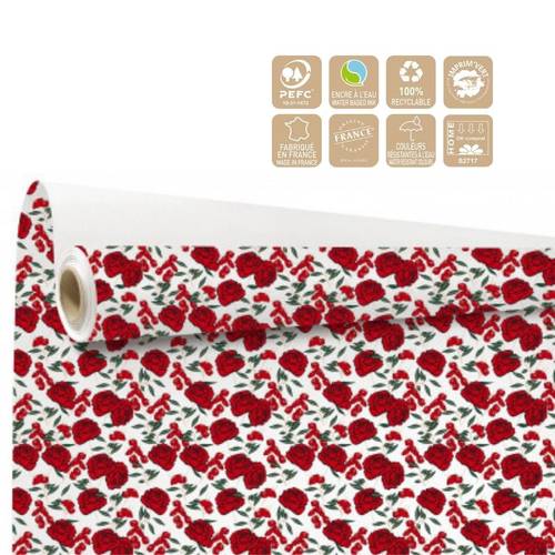 Papier Rolle 80cm Gaby weiss 40m