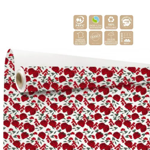 Papier Rolle 80cm Gaby weiss 40m