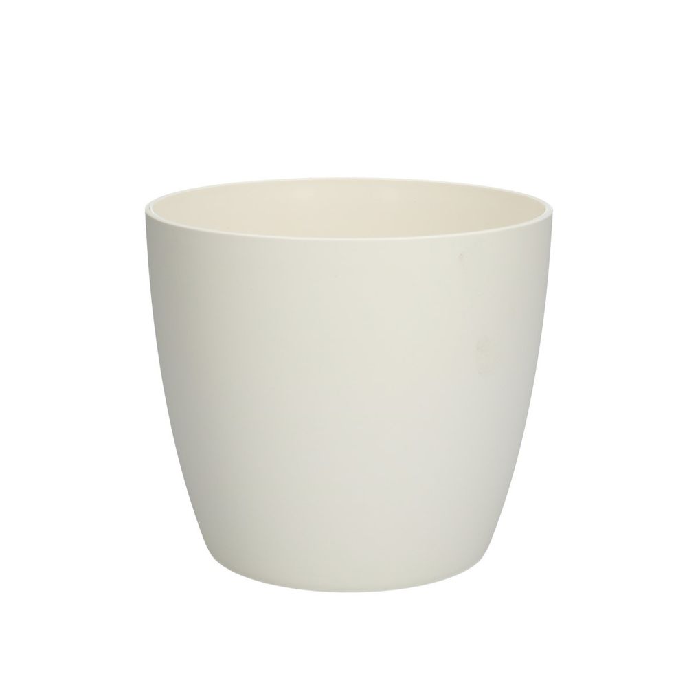 Kunststoff Übertopf Brussels weiss D13.5 H12.5cm