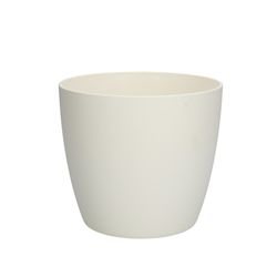 Kunststoff Übertopf Brussels weiss D13.5 H12.5cm