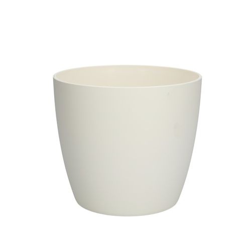 Kunststoff Übertopf Brussels weiss D13.5 H12.5cm