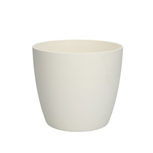 Kunststoff Übertopf Brussels weiss D13.5 H12.5cm