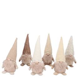 Plüsch Gnome mix creme 08x22cm