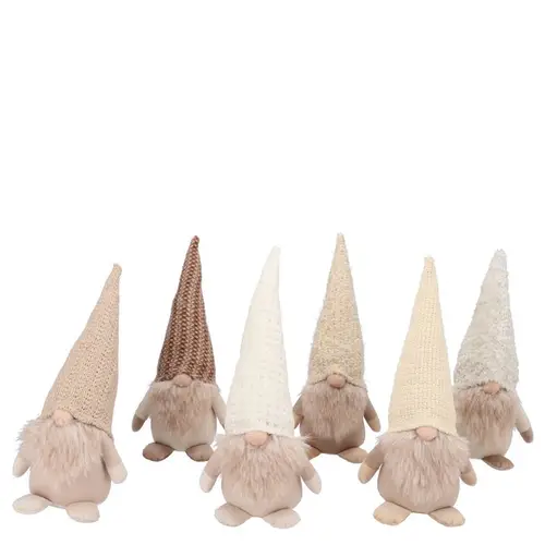 Plüsch Gnome mix creme 08x22cm