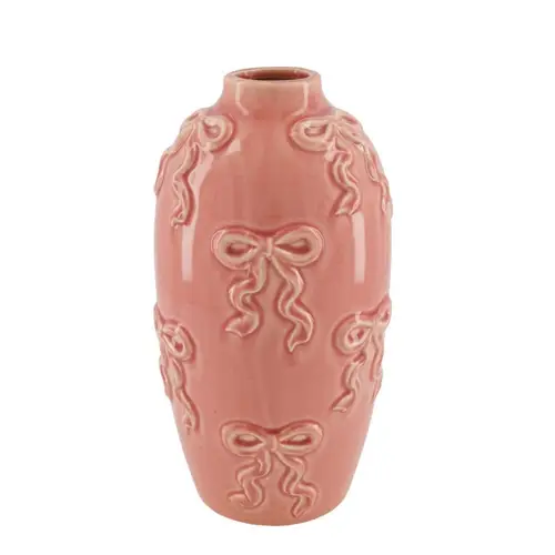 Keramik Vase Schleife D16cm H29cm