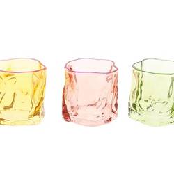 Glas Teelicht Esma mix D09cm H08cm