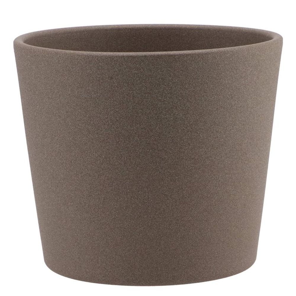 Keramik Orchidee Übertopf braun D15cm