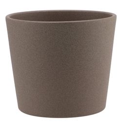 Keramik Orchidee Übertopf braun D15cm