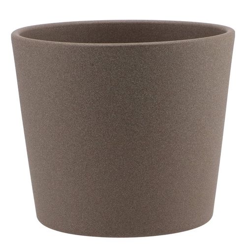 Keramik Orchidee Übertopf braun D15cm