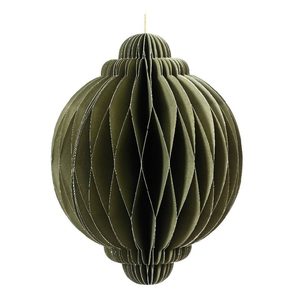 Deko Kugel Hänger grun D40cm faltbar