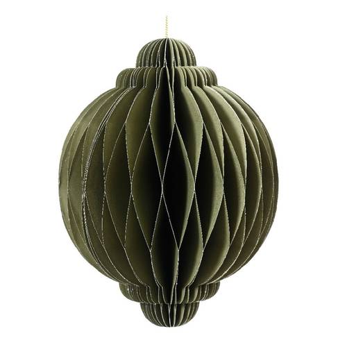 Deko Kugel Hänger grun D40cm faltbar
