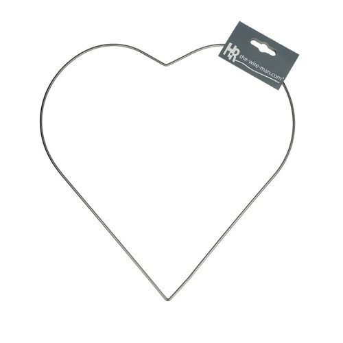 Herz Draht Metall d35cm