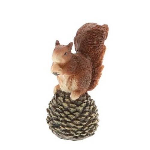 Deko Eichhörnchen braun 9.5x6.5x14cm