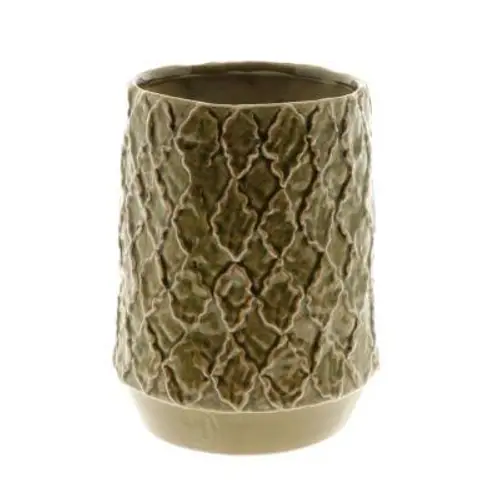 Keramik Vase Zaria grün D16.5cm H22cm