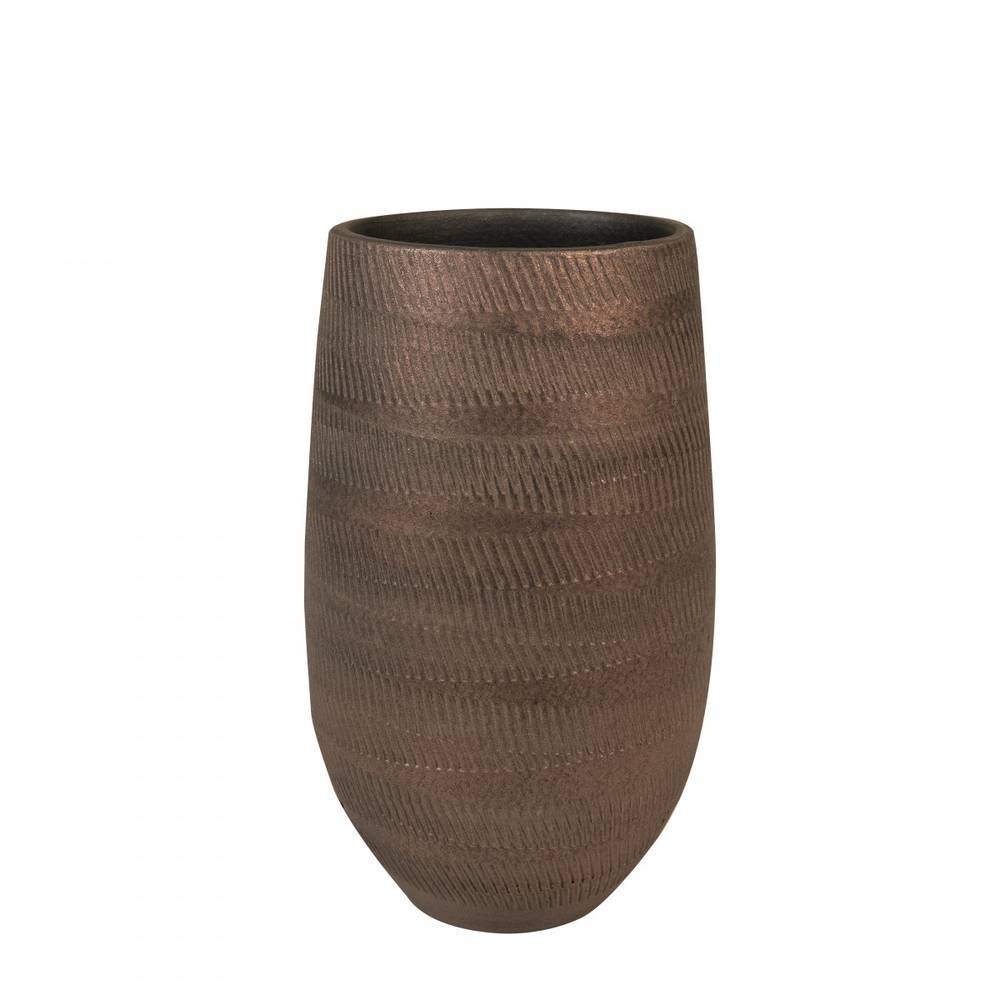 Keramik Vase Joey braun D18cm H30cm