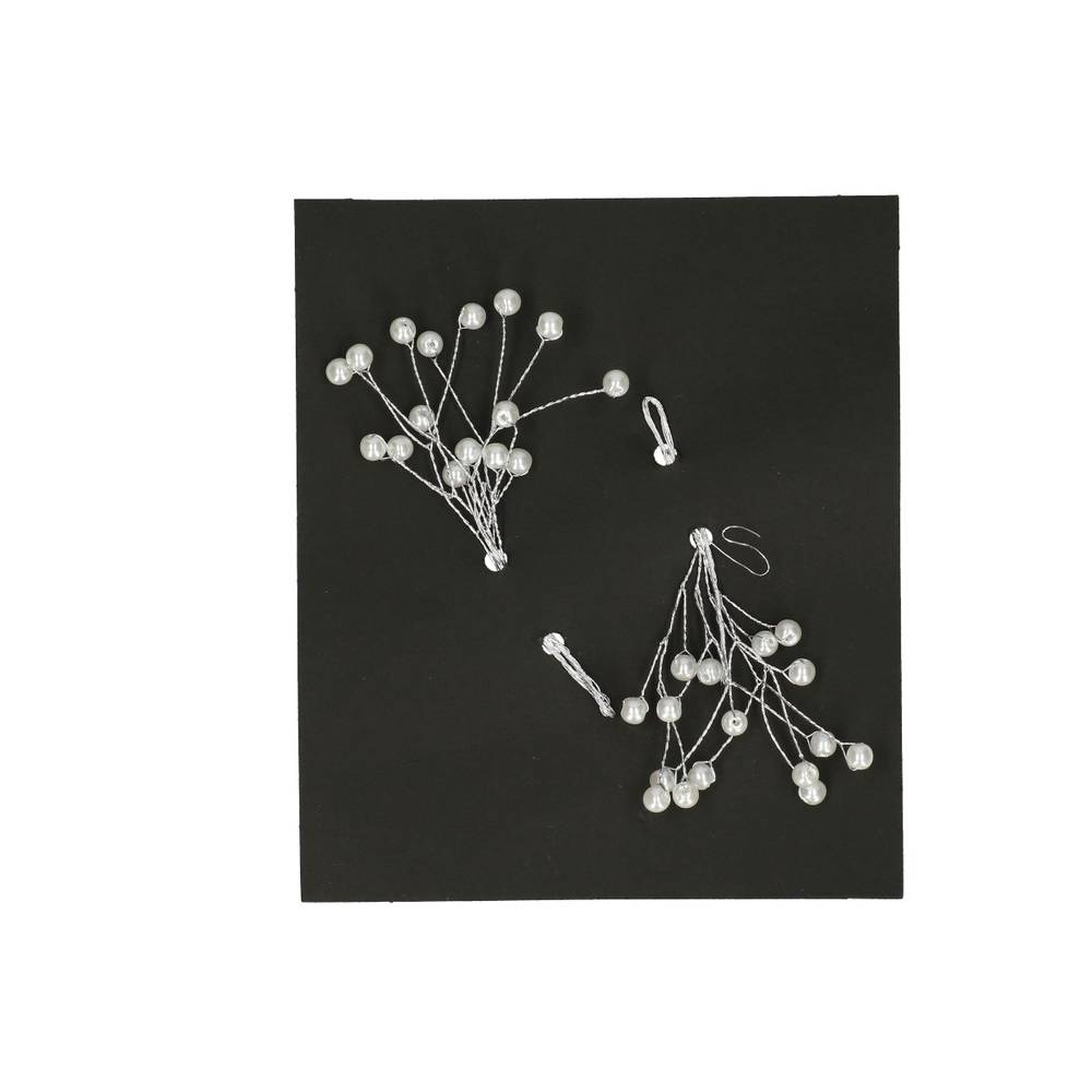 Perle Zweig silber 6mm X2