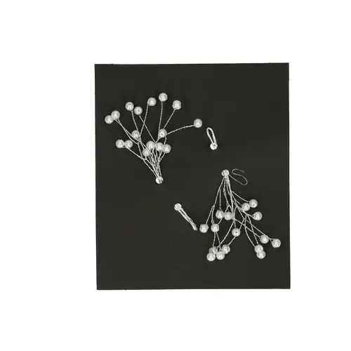 Perle Zweig silber 6mm X2