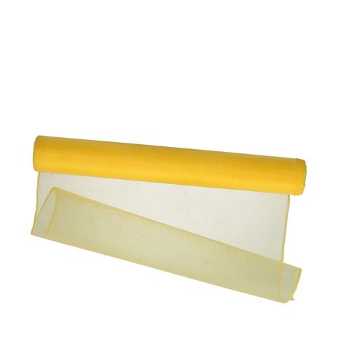 Dekostoff Rolle 40cm Organza gelb 9m