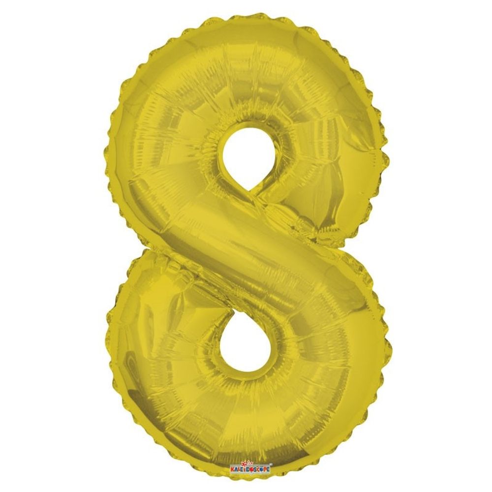Ballon 8 gold 85cm