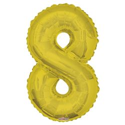 Ballon 8 gold 85cm