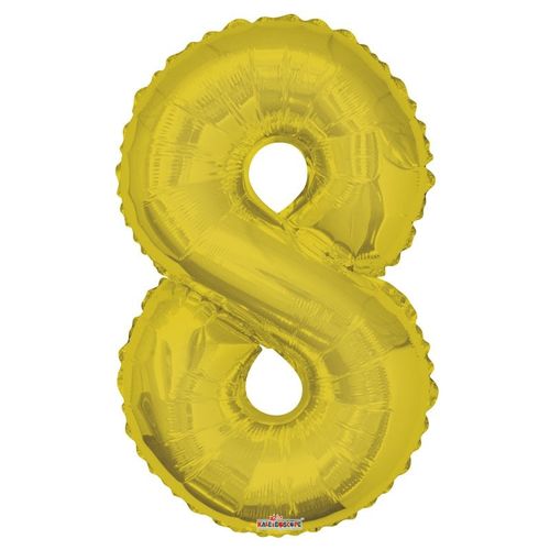 Ballon 8 gold 85cm