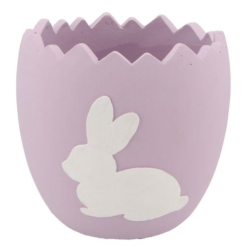 Übertopf Kaninchen lila  17,5x17,5x17cm