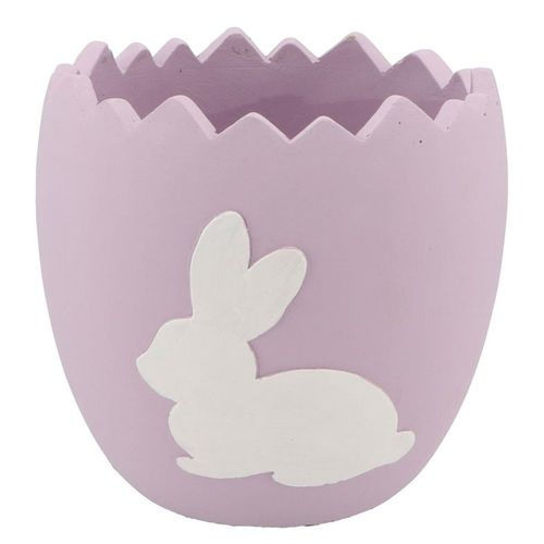 Übertopf Kaninchen lila  17,5x17,5x17cm
