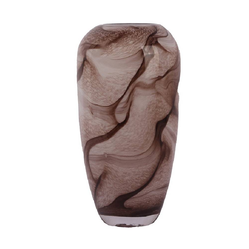 Glas Vase Vienna braun D15cm H31cm