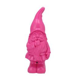 Gnome mit Ton fuchsia 11x10x27cm Excl. Batterie