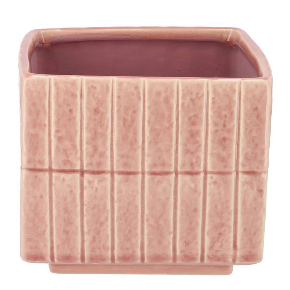 Keramik Übertopf Mirre rosa 18x18x15cm