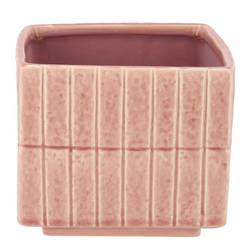 Keramik Übertopf Mirre rosa 18x18x15cm