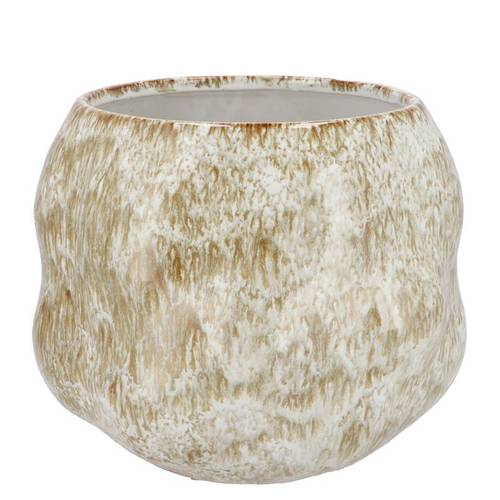 Keramik Übertopf Monte creme 20x20x16cm