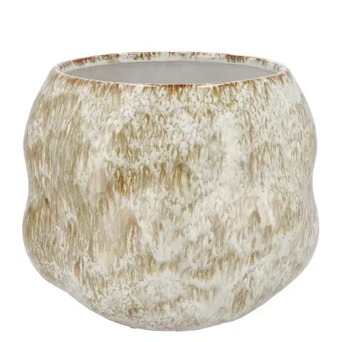 Keramik Übertopf Monte creme 20x20x16cm