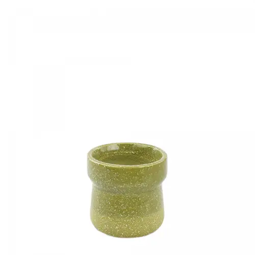 Keramik Übertopf Speckled grün D07cm H06.5cm 