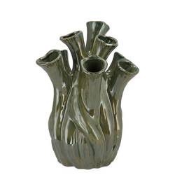 Keramik Vase Aglio grün 22x22x29cm