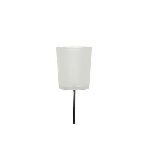 Teelicht auf Stab weiss D5/6cm H15cm 