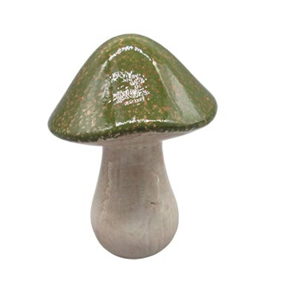 Deko Pilz grün D10cm H14cm