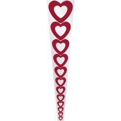 Tüte 1Rose Herz rot 54x12x3cm x50