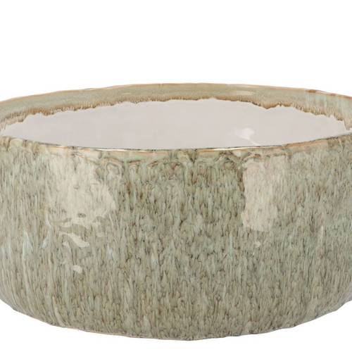 Keramik Schale Iron Stone Sand 36x36x15cm