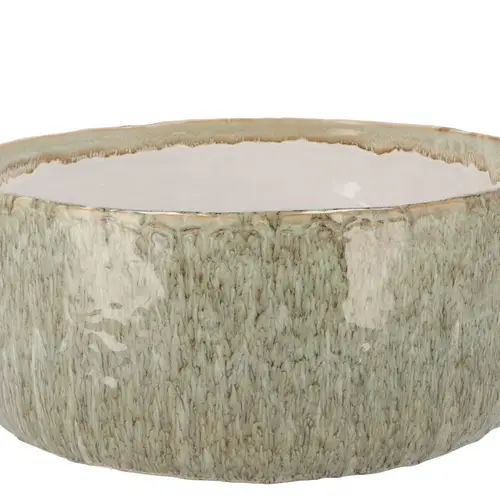 Keramik Schale Iron Stone Sand 36x36x15cm