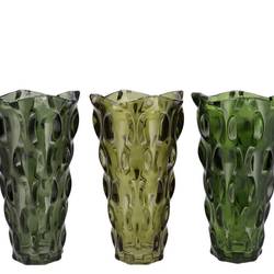 Glas Vase Majestic grün mix 16x28cm