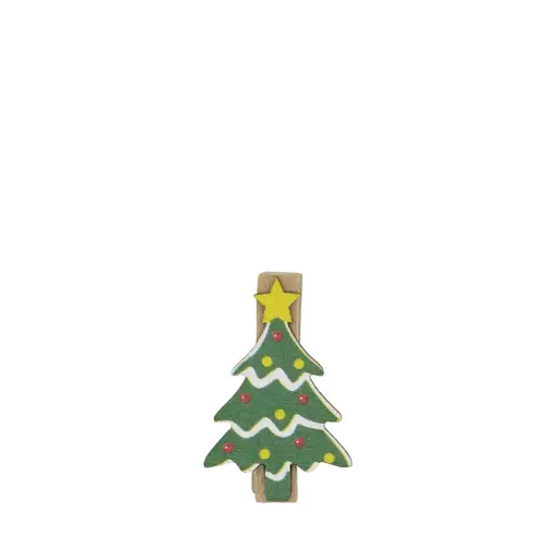 Klammer Weihnachtsbaum grün 3.5cm x36