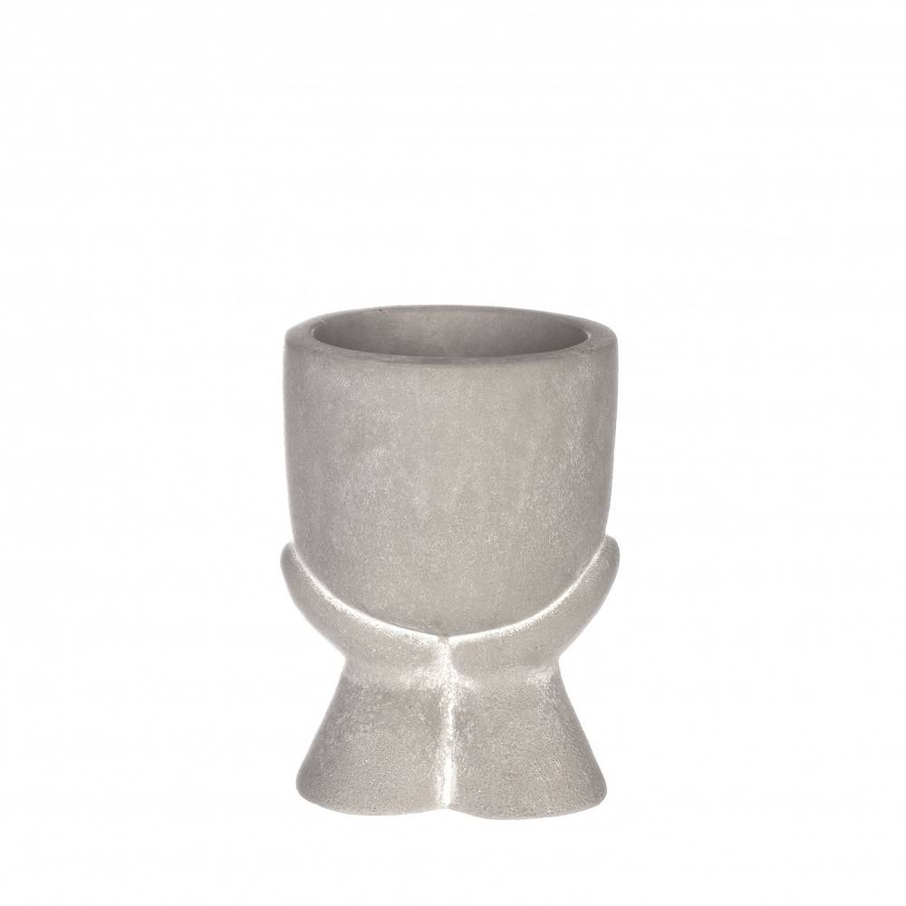 Keramik Übertopf Daydream grau D07.5cm H10.5cm