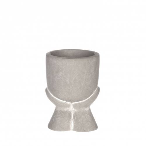 Keramik Übertopf Daydream grau D07.5cm H10.5cm