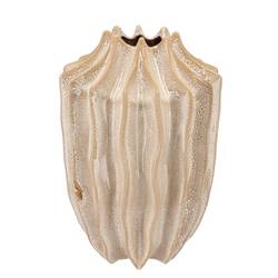Keramik Vase Juna Structure creme 25x25x37cm