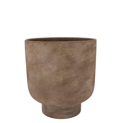 Keramik Übertopf Florenz bronze 10x10x12cm