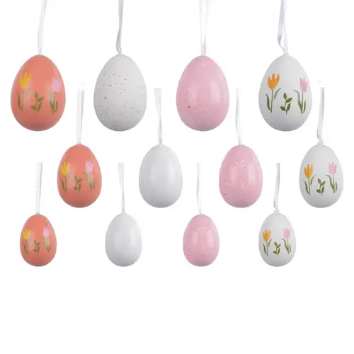 Hänger Ei mix rosa 04x06cm x20