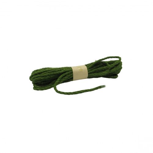 Band Jute grün 5mm 10m